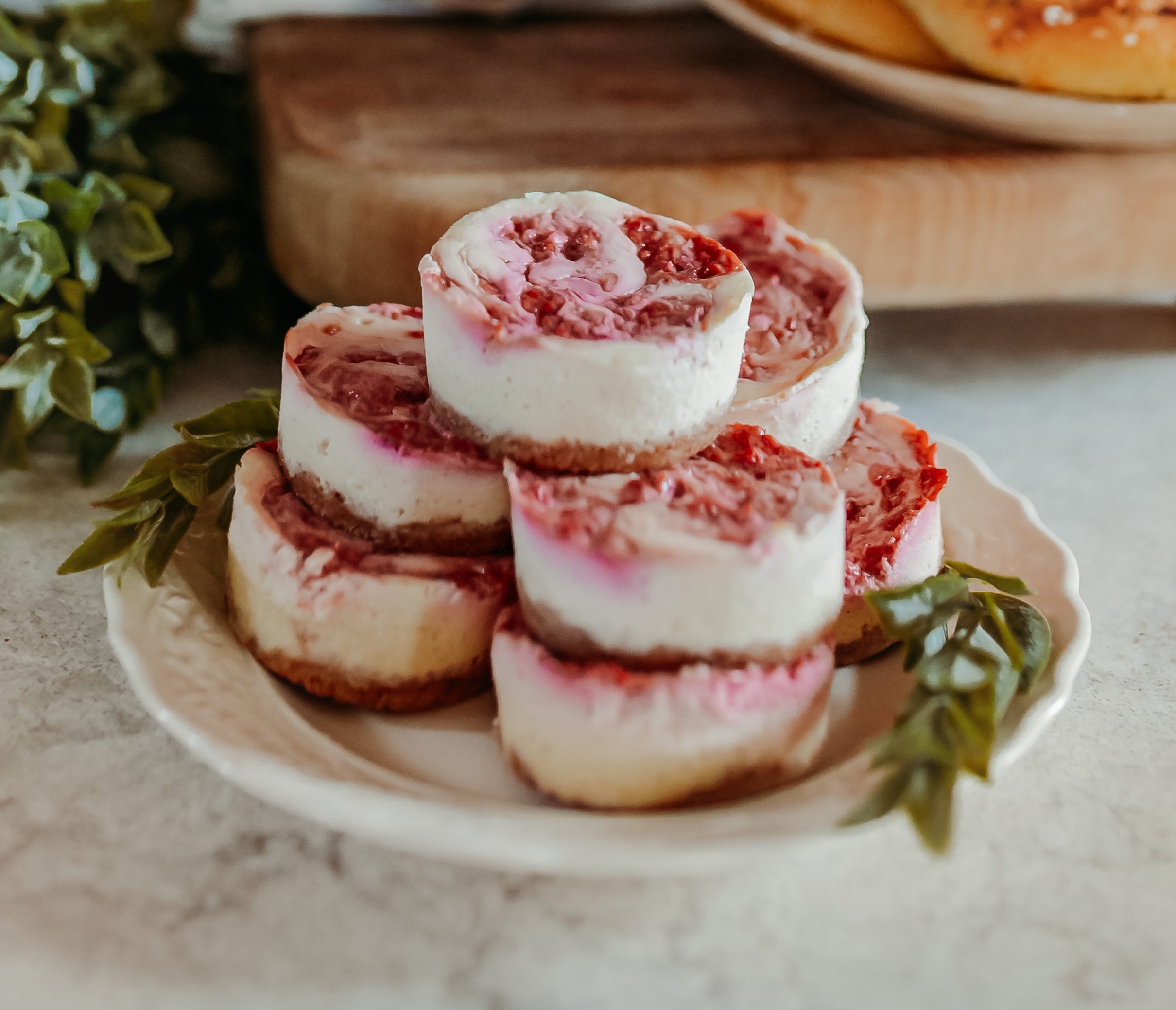 Raspberry Cheesecake Bites