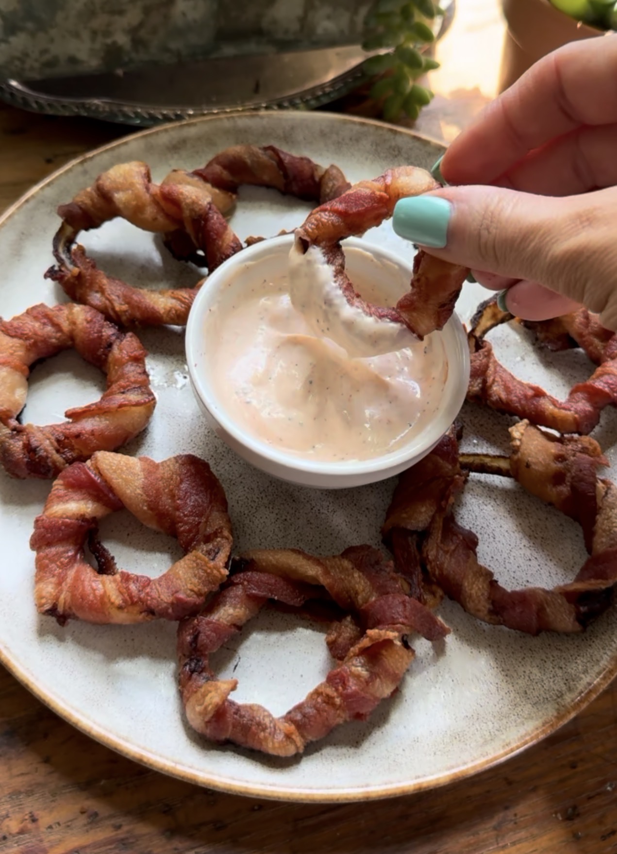 Bacon Wrapped Onion Rings