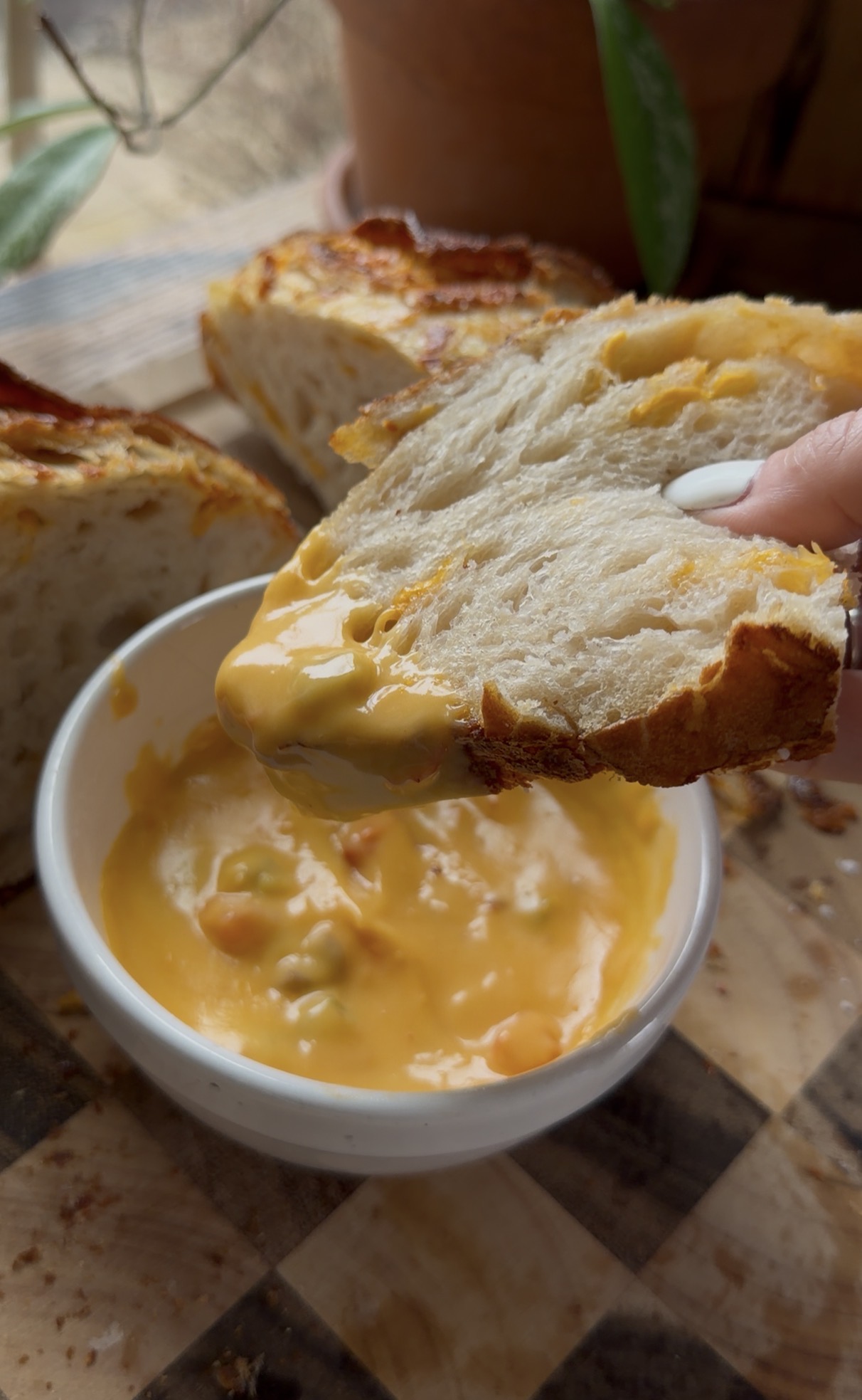 Pretzel Cheddar Sourdough