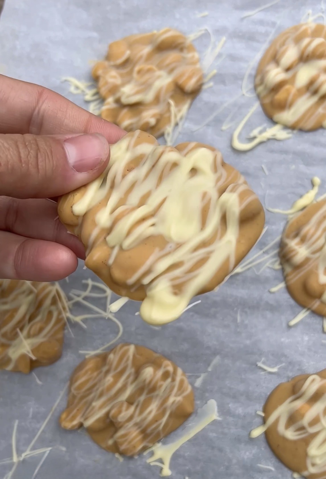 White Chocolate Peanut Butter Clusters